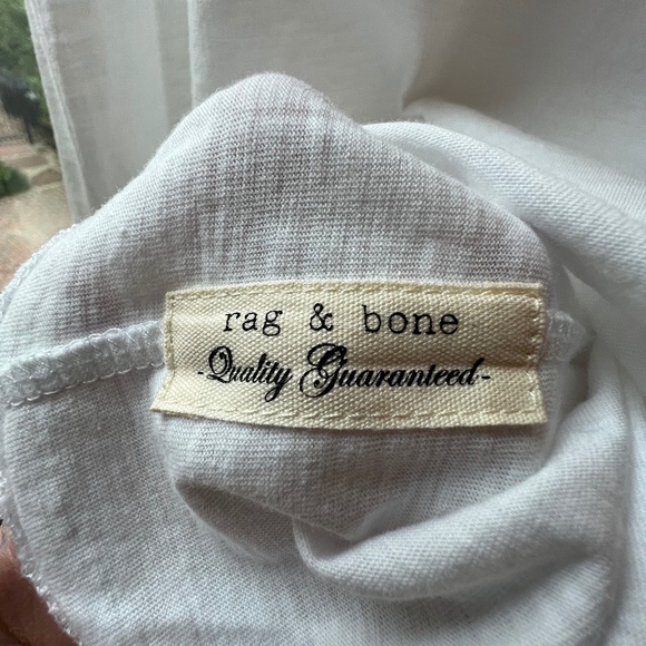 Rag & Bone Tee - The Slub Tee, Medium V-Neck in White, NWT - Picture 7 of 9